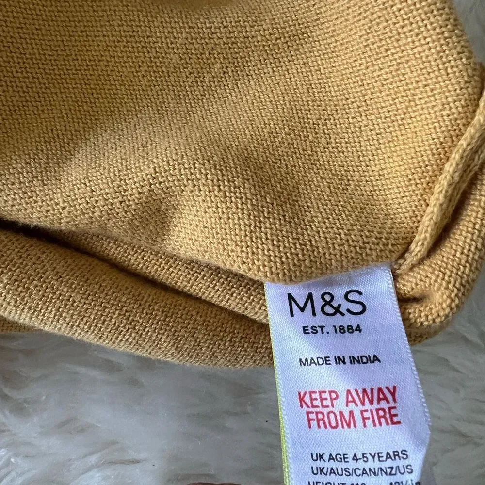 Marks&Spencer Girls Sequin Cardigan 4-5T